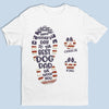 We Woof You American Flag Watercolor Style - Dog Personalized Custom Unisex Patriotic T-shirt, Hoodie, Sweatshirt - Father's Day, Independence Day, 4th Of July, Gift For Pet Owners, Pet Lovers