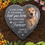 Custom Photo You Would Have Lived Forever - Memorial Personalized Custom Memorial Stone - Sympathy Gift, Gift For Dog Lovers