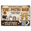 Good Friends Good Times - Dog & Cat Personalized Custom Home Decor Metal Sign - House Warming Gift For Pet Owners, Pet Lovers