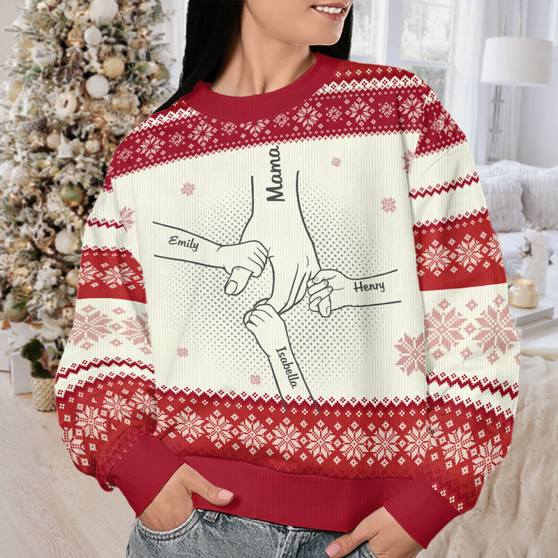 There Is No Greater Gift Than Family - Family Personalized Custom Ugly Sweatshirt - Unisex Wool Jumper - Christmas Gift For Family Members