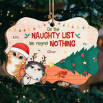 Happy Pawlidays - Dog & Cat Personalized Custom Ornament - Wood Benelux Shaped - Christmas Gift For Pet Owners, Pet Lovers