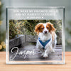 Custom Photo We Miss You - Memorial Personalized Custom Square Shaped Acrylic Plaque - Christmas Gift, Sympathy Gift For Pet Owners, Pet Lovers