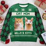 Custom Photo Home Is Where My Cat Is - Cat Personalized Custom Ugly Sweatshirt - Unisex Wool Jumper - Christmas Gift For Pet Owners, Pet Lovers