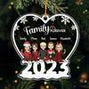 Family Bonds Are Unbreakable - Family Personalized Custom Ornament - Acrylic Custom Shaped - Christmas Gift For Family Members