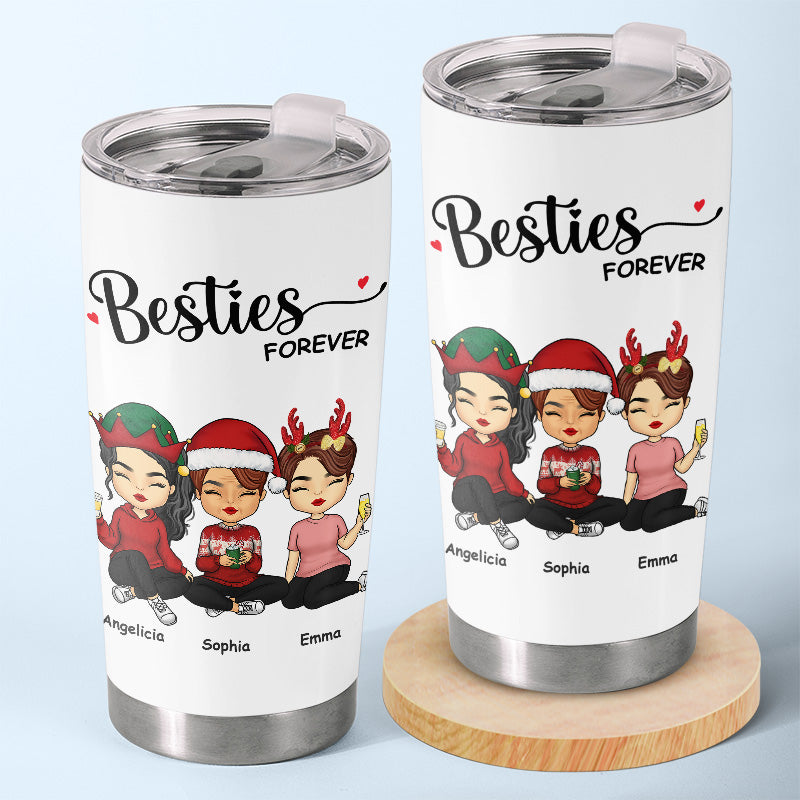 Soul Sisters - Bestie Personalized Custom Tumbler - Christmas Gift For Best Friends, BFF, Sisters