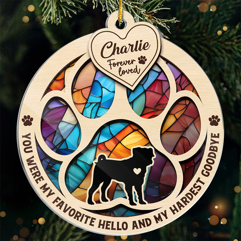 I Loved You Your Whole Life - Memorial Personalized Custom Ornament - Acrylic Custom Shaped - Christmas Gift, Sympathy Gift For Pet Owners, Pet Lovers