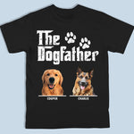 Custom Photo The Dog Father The Dog Mother - Dog Personalized Custom Unisex Back Printed T-shirt, Hoodie, Sweatshirt - Gift For Pet Owners, Pet Lovers