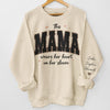 This Grammy Wears Her Heart On Her Sleeve  - Family Personalized Custom Unisex Sweatshirt With Design On Sleeve - Gift For Mom, Grandma