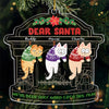 On The Naughty List - Cat Personalized Custom Ornament - Acrylic Custom Shaped - Christmas Gift For Pet Owners, Pet Lovers