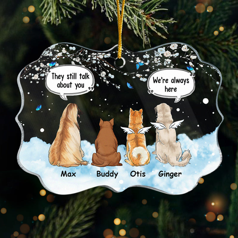 I'll Always Be By Your Side - Memorial Personalized Custom Ornament - Acrylic Benelux Shaped - Christmas Gift, Sympathy Gift For Pet Owners, Pet Lovers