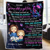 To My Dearest Granddaughter - Family Personalized Custom Blanket - Gift From Grandma