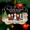 Friends That Become Family - Bestie Personalized Custom Ornament - Acrylic Benelux Shaped - Christmas Gift For Best Friends, BFF, Sisters