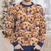Custom Photo Pawsitive Christmas - Dog & Cat Personalized Custom Ugly Sweatshirt - Unisex Wool Jumper - Christmas Gift For Pet Owners, Pet Lovers, Family Members