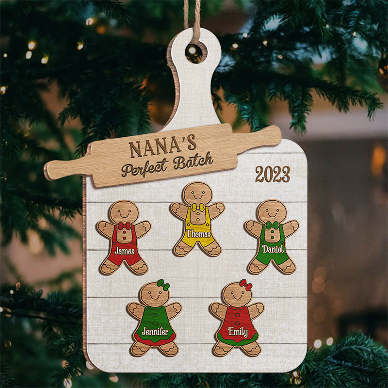 Perfect Batch - Family Personalized Custom Ornament - Wood Custom Shaped - Christmas Gift For Family Members