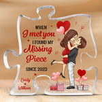 Custom Name Anniversary Couple Gifts - Personalized Shaped Acrylic Plaque