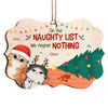 Happy Pawlidays - Dog & Cat Personalized Custom Ornament - Wood Benelux Shaped - Christmas Gift For Pet Owners, Pet Lovers