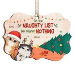 Happy Pawlidays - Dog & Cat Personalized Custom Ornament - Wood Benelux Shaped - Christmas Gift For Pet Owners, Pet Lovers