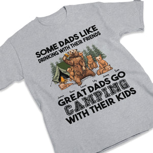 Great Dads Go Camping With His Kids  - Personalized Unisex T-Shirt