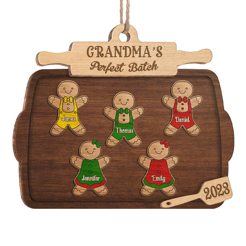 Cookie Crew - Family Personalized Custom Ornament - Wood Custom Shaped - Christmas Gift For Family Members