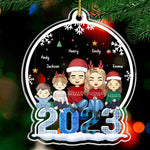 Let It Snow - Family Personalized Custom Ornament - Acrylic Custom Shaped - Christmas Gift For Family Members
