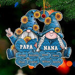 My Grandkids Make My Heart Smile - Family Personalized Custom Ornament - Acrylic Custom Shaped - Christmas Gift For Grandpa, Grandma