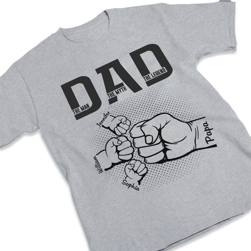 My Dad Is Awesome - Family Personalized Custom Unisex T-shirt, Hoodie, Sweatshirt - Father's Day, Birthday Gift For Dad