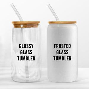 Daily Reminders - Personalized Custom Glass Cup, Iced Coffee Cup - Birthday Gift, Gift For Yourself