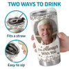 Custom Photo Stay In Our Hearts Forever - Memorial Personalized Custom Tumbler - Sympathy Gift For Family Members