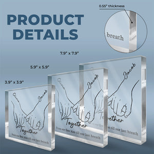 You And Me, Forever - Couple Personalized Custom Square Shaped Acrylic Plaque - Gift For Husband Wife, Anniversary