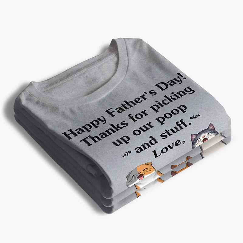 Happy Father's Day To The Best Dad Ever - Cat Personalized Custom Unisex T-shirt, Hoodie, Sweatshirt - Father's Day, Gift For Pet Owners, Pet Lovers