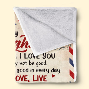 My Precious Daughter - Family Personalized Custom Blanket - Birthday Gift From Mom, Grandma