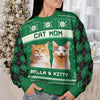 Custom Photo Home Is Where My Cat Is - Cat Personalized Custom Ugly Sweatshirt - Unisex Wool Jumper - Christmas Gift For Pet Owners, Pet Lovers