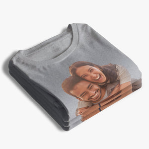 Custom Photo The Beginning Of Love - Couple Personalized Custom Unisex T-shirt, Hoodie, Sweatshirt - Gift For Husband Wife, Anniversary
