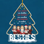 Our Friendship Is Endless - Bestie Personalized Custom Ornament - Acrylic Christmas Tree Shaped - Christmas Gift For Best Friends, BFF, Sisters