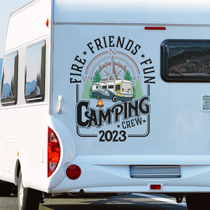 Our Camping Crew - Camping Personalized Custom RV Decal - Gift For Camping Lovers