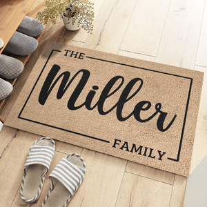 The Family - Family Personalized Custom Decorative Mat - Gift For Family Members