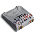 This Dog Dad Belongs To - Gift for Dad, Personalized Custom Unisex T-shirt