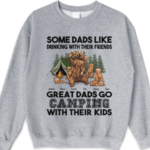 Great Dads Go Camping With His Kids  - Personalized Unisex T-Shirt
