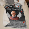 Custom Photo Sending You My Hug - Memorial Personalized Custom Blanket - Christmas Gift, Sympathy Gift For Family Members