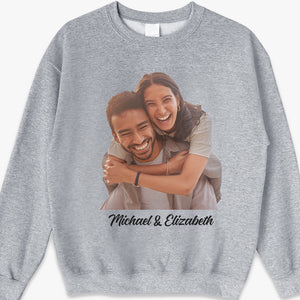 Custom Photo The Beginning Of Love - Couple Personalized Custom Unisex T-shirt, Hoodie, Sweatshirt - Gift For Husband Wife, Anniversary