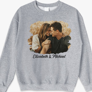 Custom Photo The Beginning Of Forever - Couple Personalized Custom Unisex T-shirt, Hoodie, Sweatshirt - Gift For Husband Wife, Anniversary