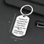 Custom Photo Missing You More Than Words Can Say - Memorial Personalized Custom Keychain - Sympathy Gift For Family Members