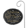 In My Heart You Will Always Stay - Memorial Personalized Memorial Garden Slate & Hook - Sympathy Gift For Family Members