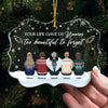 Your Life Gave Us Memories Too Beautiful To Forget - Memorial Personalized Custom Ornament - Acrylic Benelux Shaped - Christmas Gift, Sympathy Gift For Family Members