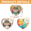 God Blessed The Broken Road - Couple Personalized Custom Suncatcher Ornament - Acrylic Heart Shaped - Christmas Gift For Husband Wife, Anniversary