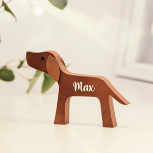 Sculptures en bois personnalisées pour animaux de compagnie - La maison est là où se trouvent les pattes - Cadeau pour les amoureux des animaux - Ornements de table en sculpture sur bois, décoration en bois sculpté
