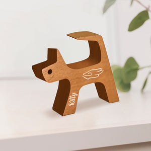 Sculptures en bois personnalisées pour animaux de compagnie - La maison est là où se trouvent les pattes - Cadeau pour les amoureux des animaux - Ornements de table en sculpture sur bois, décoration en bois sculpté
