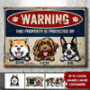 Warning Zone - Funny Personalized Dog Metal Sign (WW)