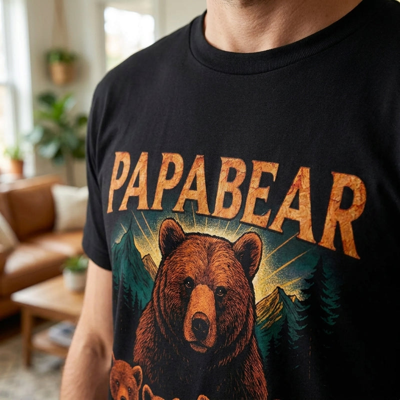 Protected By Papa Bear - Family Personalized Custom Unisex T-shirt, Premium T-shirt, Hoodie - Father's Day, Gift For Dad, Grandpa