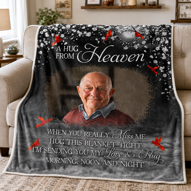 Custom Photo Your Love Will Always Be Our Guide - Memorial Personalized Custom Blanket - Christmas Gift, Sympathy Gift For Family Members